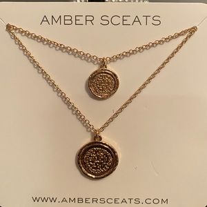 DOUBLE COIN NECKLACE*SOLD*